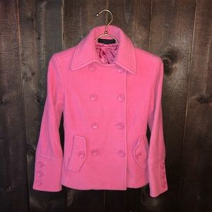 Express Cashmere Blend Pink Pea Coat